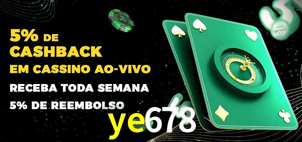 Promoções do cassino ao Vivo ye678